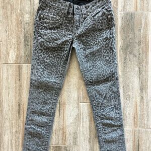 Miss me Gray Leopard Print signature rise skinny Women's Jeans